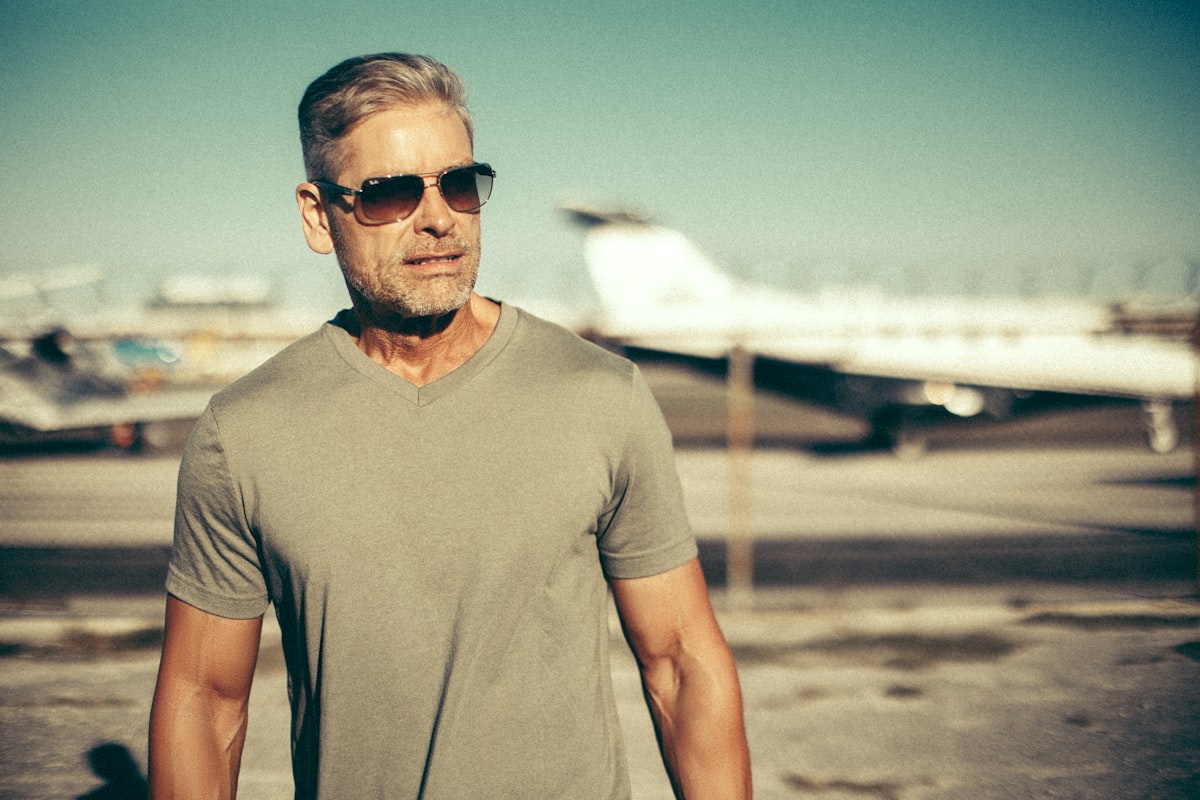 Active man over 45 enjoying steady energy outdoors